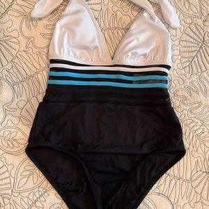 Nautica S/P one piece halter swimsuit.